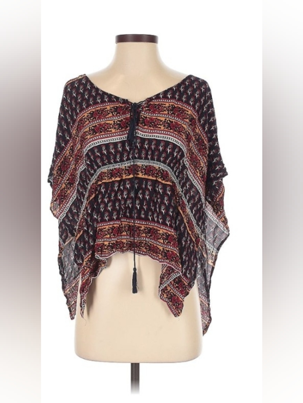 XXI Los Angeles Poncho Style Flow Top